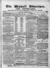 Walsall Advertiser Saturday 28 October 1865 Page 1