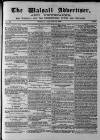 Walsall Advertiser Tuesday 16 January 1866 Page 1