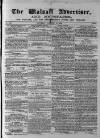 Walsall Advertiser Saturday 27 January 1866 Page 1