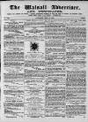 Walsall Advertiser Saturday 08 May 1869 Page 1