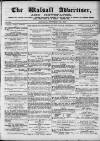 Walsall Advertiser Saturday 18 September 1869 Page 1