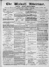 Walsall Advertiser Tuesday 19 October 1869 Page 1