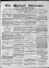 Walsall Advertiser Saturday 23 October 1869 Page 1