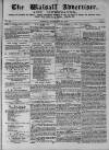 Walsall Advertiser Tuesday 29 November 1870 Page 1
