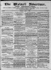 Walsall Advertiser Tuesday 04 June 1872 Page 1