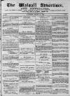 Walsall Advertiser Saturday 31 August 1872 Page 1