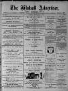 Walsall Advertiser Tuesday 05 November 1878 Page 1