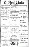 Walsall Advertiser Saturday 08 March 1879 Page 1