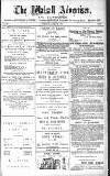 Walsall Advertiser Tuesday 29 April 1879 Page 1
