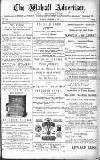 Walsall Advertiser Tuesday 09 December 1879 Page 1
