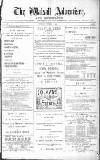 Walsall Advertiser Saturday 09 October 1880 Page 1