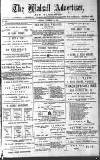 Walsall Advertiser Saturday 29 September 1883 Page 1