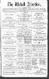 Walsall Advertiser Saturday 10 January 1885 Page 1