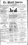 Walsall Advertiser Tuesday 23 March 1886 Page 1