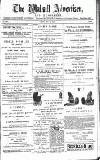 Walsall Advertiser Tuesday 25 May 1886 Page 1