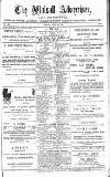 Walsall Advertiser Saturday 14 August 1886 Page 1