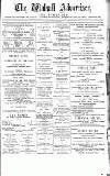 Walsall Advertiser Saturday 01 March 1890 Page 1