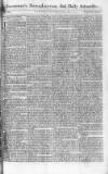Saunders's News-Letter Tuesday 13 September 1785 Page 1