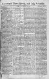 Saunders's News-Letter Friday 03 March 1786 Page 1