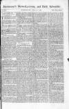 Saunders's News-Letter Thursday 06 April 1786 Page 1
