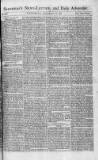 Saunders's News-Letter Thursday 14 September 1786 Page 1
