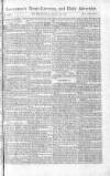 Saunders's News-Letter Wednesday 11 April 1787 Page 1