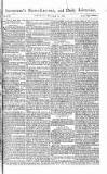 Saunders's News-Letter Friday 12 October 1787 Page 1