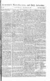 Saunders's News-Letter Saturday 27 October 1787 Page 1