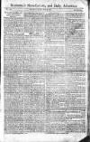 Saunders's News-Letter Friday 09 January 1807 Page 1