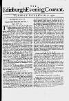 Edinburgh Evening Courant Tue 06 Nov 1750 Page 1