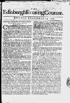 Edinburgh Evening Courant Mon 24 Dec 1750 Page 1