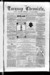 Torquay Chronicle and South Devon Advertiser Saturday 04 October 1862 Page 1