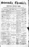 Sevenoaks Chronicle and Kentish Advertiser Friday 18 March 1881 Page 1