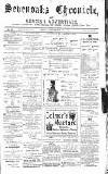 Sevenoaks Chronicle and Kentish Advertiser Friday 25 November 1881 Page 1