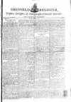 Sheffield Register Saturday 25 August 1787 Page 1