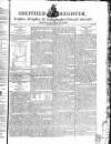 Sheffield Register Saturday 05 January 1788 Page 1