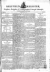 Sheffield Register Saturday 07 June 1788 Page 1