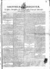 Sheffield Register Saturday 09 August 1788 Page 1