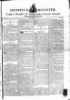 Sheffield Register Saturday 23 August 1788 Page 1