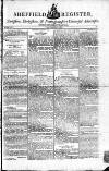 Sheffield Register Friday 06 November 1789 Page 1
