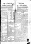 Sheffield Register Friday 16 April 1790 Page 1