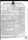 Sheffield Register Friday 03 December 1790 Page 1