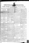 Sheffield Register Friday 03 June 1791 Page 1