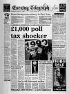 Grimsby Daily Telegraph Monday 01 January 1990 Page 1