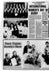 Derry Journal Tuesday 06 March 1990 Page 18
