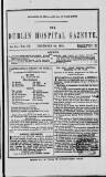 Dublin Hospital Gazette Monday 22 December 1856 Page 1