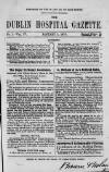 Dublin Hospital Gazette Friday 01 January 1858 Page 1