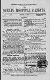 Dublin Hospital Gazette Saturday 01 August 1857 Page 1