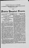Dublin Hospital Gazette Sunday 15 November 1857 Page 1
