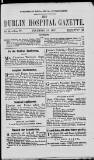 Dublin Hospital Gazette Tuesday 15 December 1857 Page 1